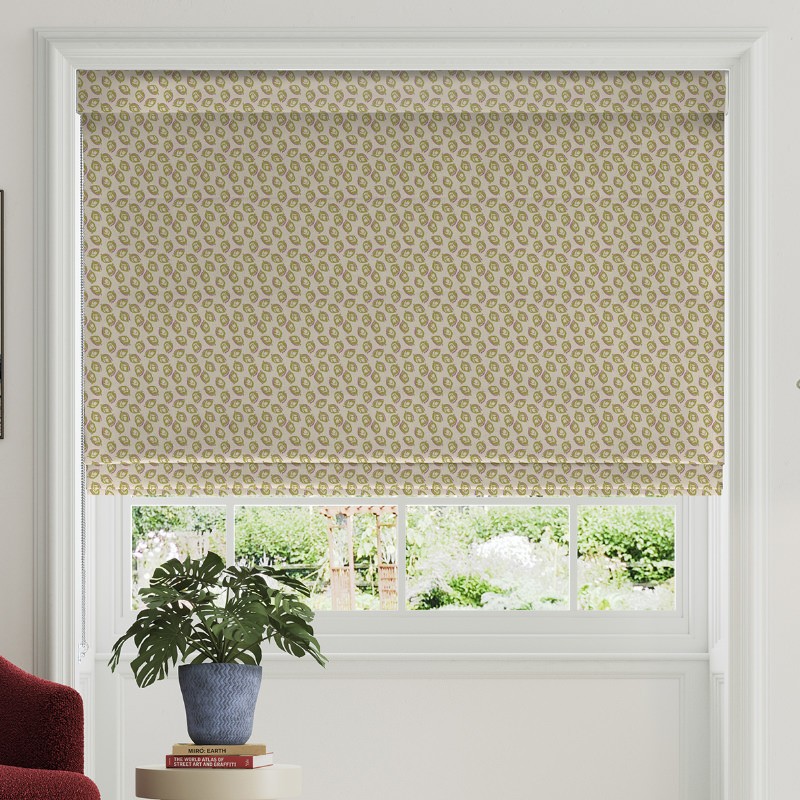 Land & Shore Seedling Yellow Roman Blind