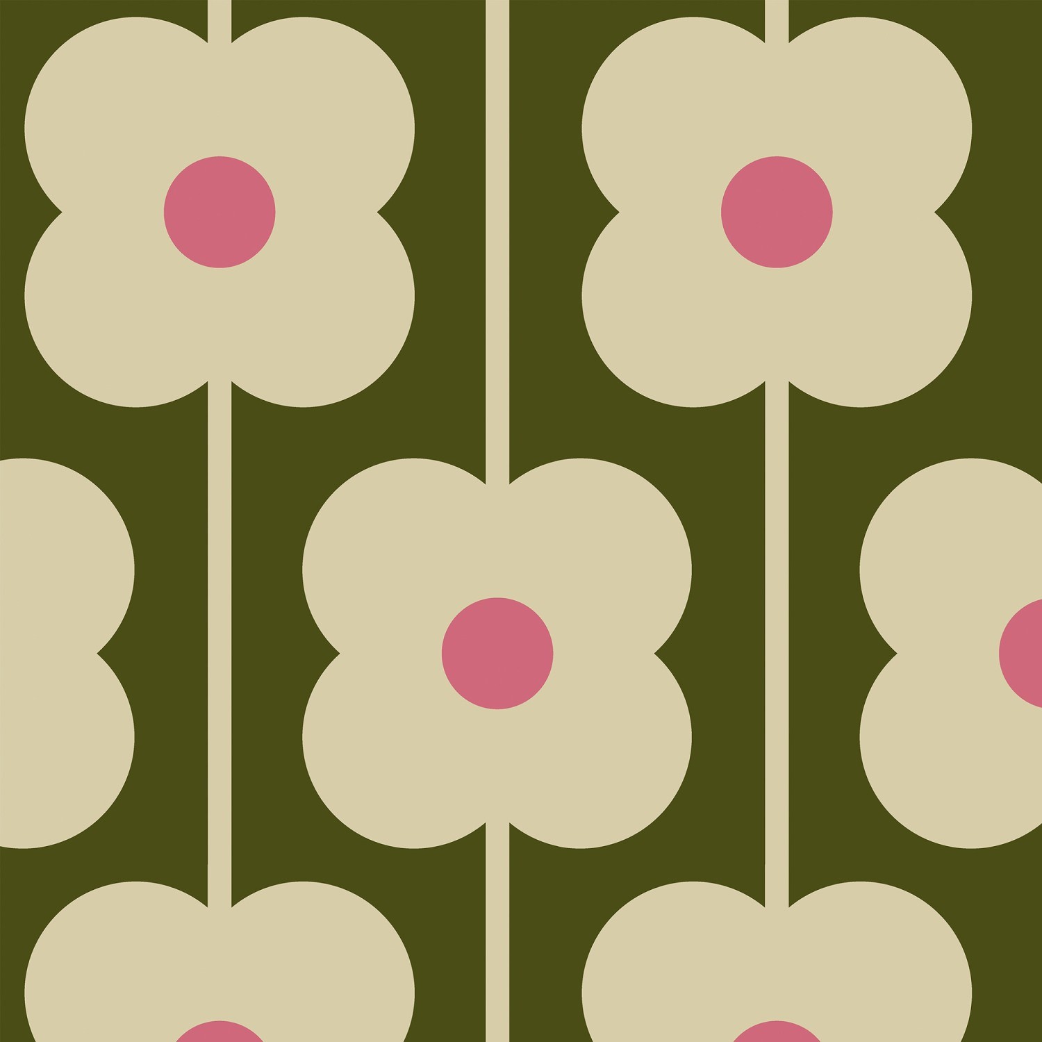 orla kiely abacus flower seagrass roman blind