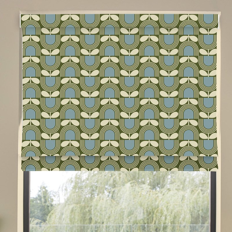Orla Kiely Striped Tulip Bancha Roman Blind