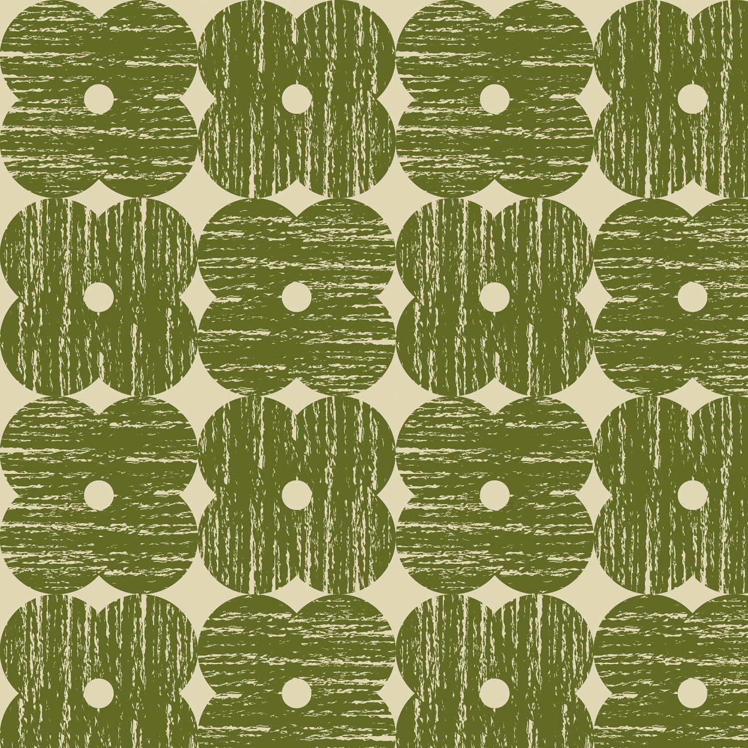 orla kiely textured flower olive roman blind