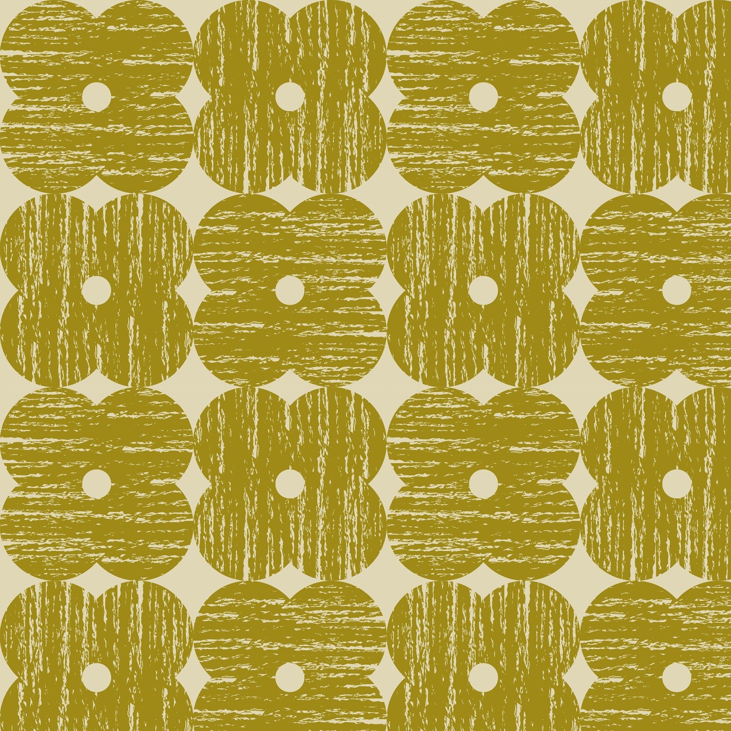 orla kiely textured flower yellow roman blind