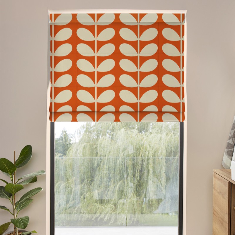 Orla Kiely Jumbo Solid Stem Tomato Roman Blind