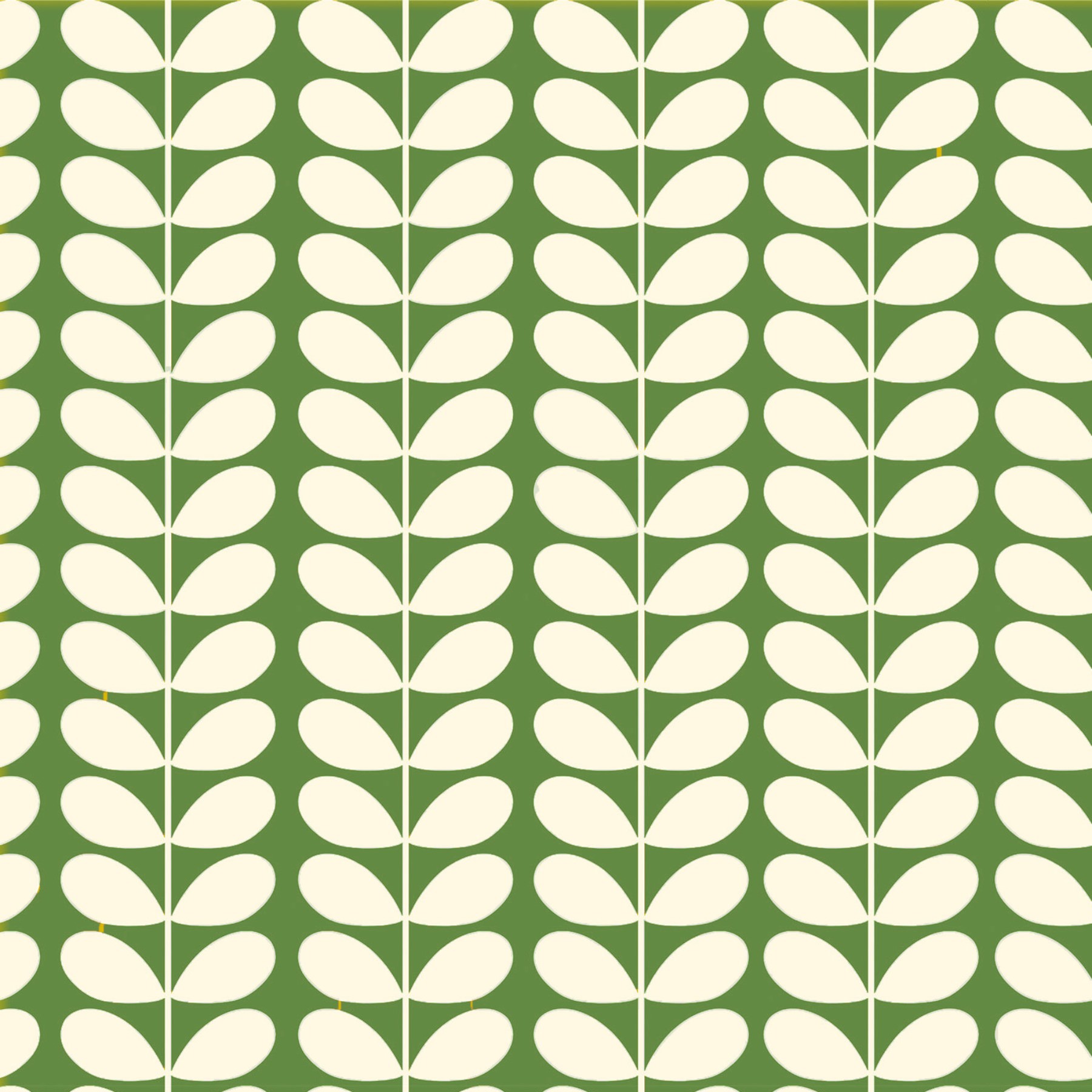 Orla Kiely Jumbo Solid Stem Green Roman Blind