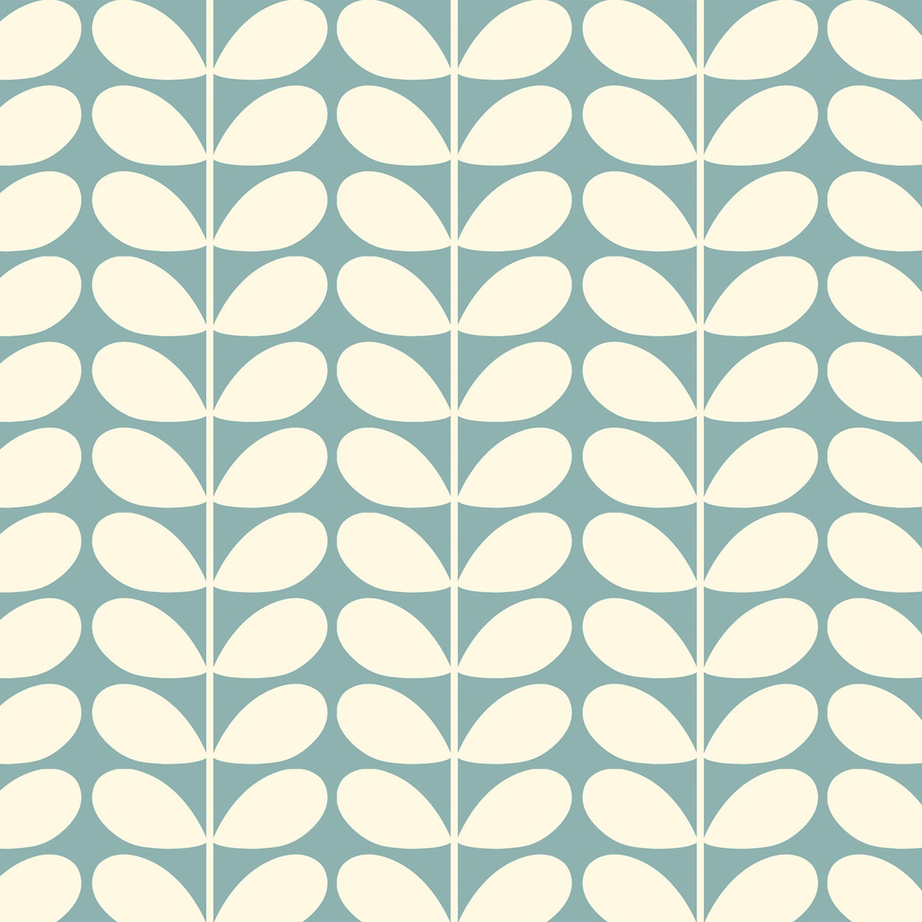 Orla Kiely Jumbo Solid Stem Duckegg Roman Blind