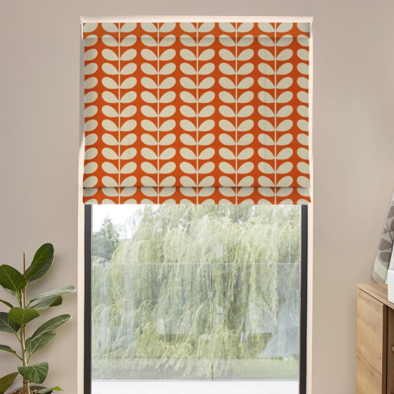 Orla Kiely Solid Stem Tomato Roman Blind