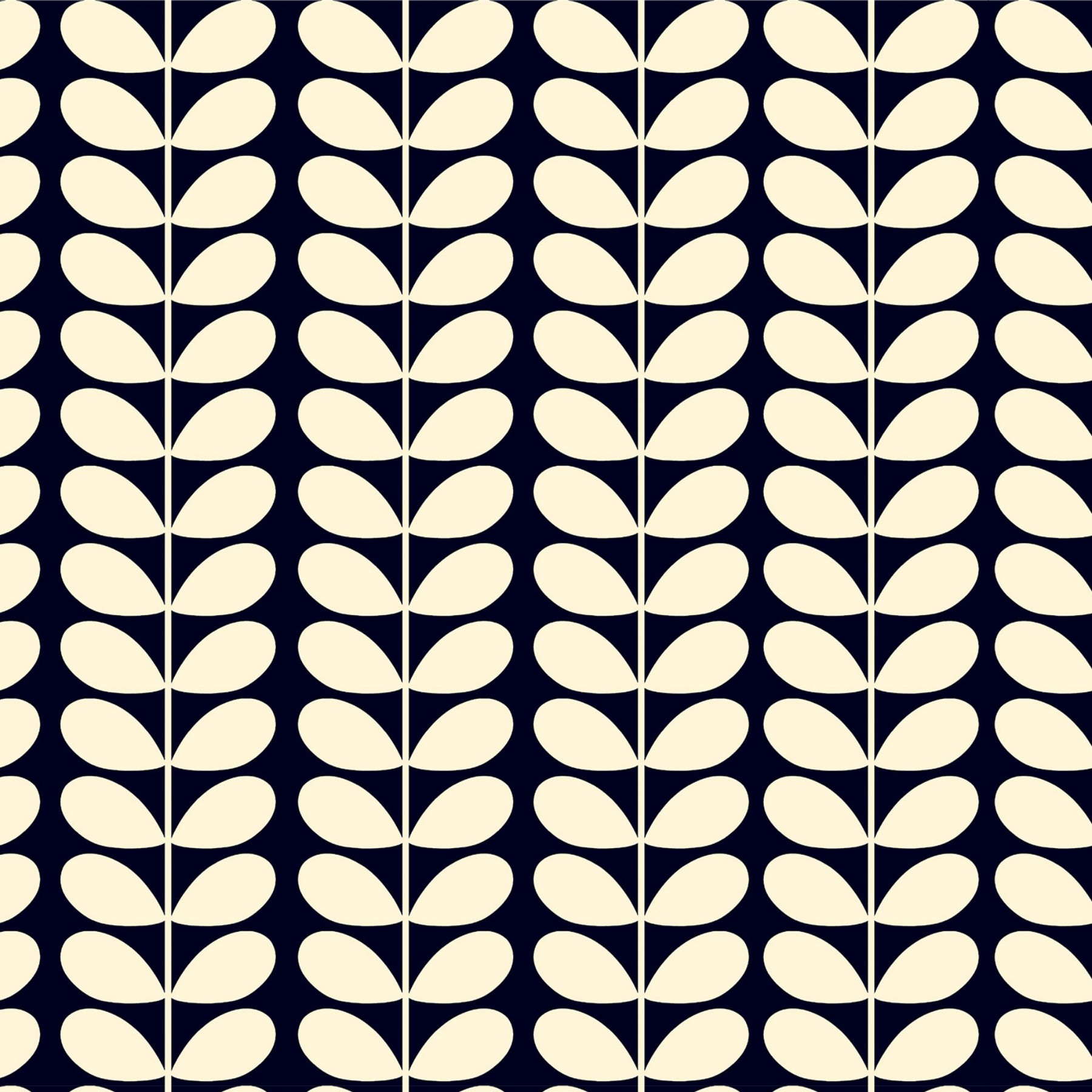 Orla Kiely Solid Stem Whale Roman Blind