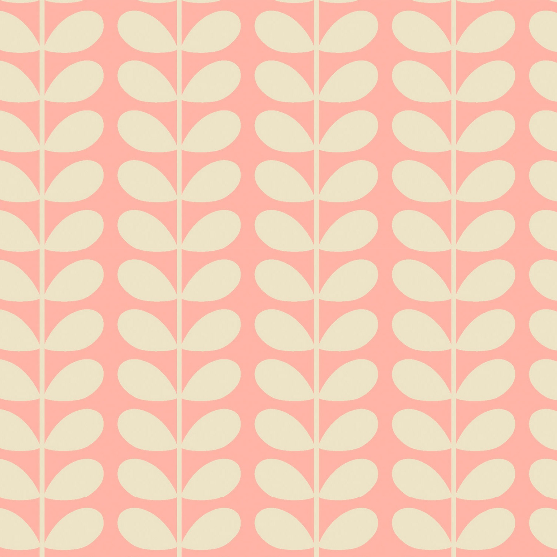 Orla Kiely Tiny Stem Pink Roman Blind