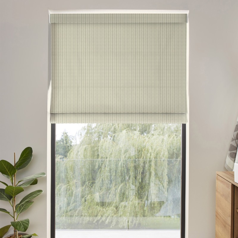 Orla Kiely Tiny Stem Pebble Roman Blind