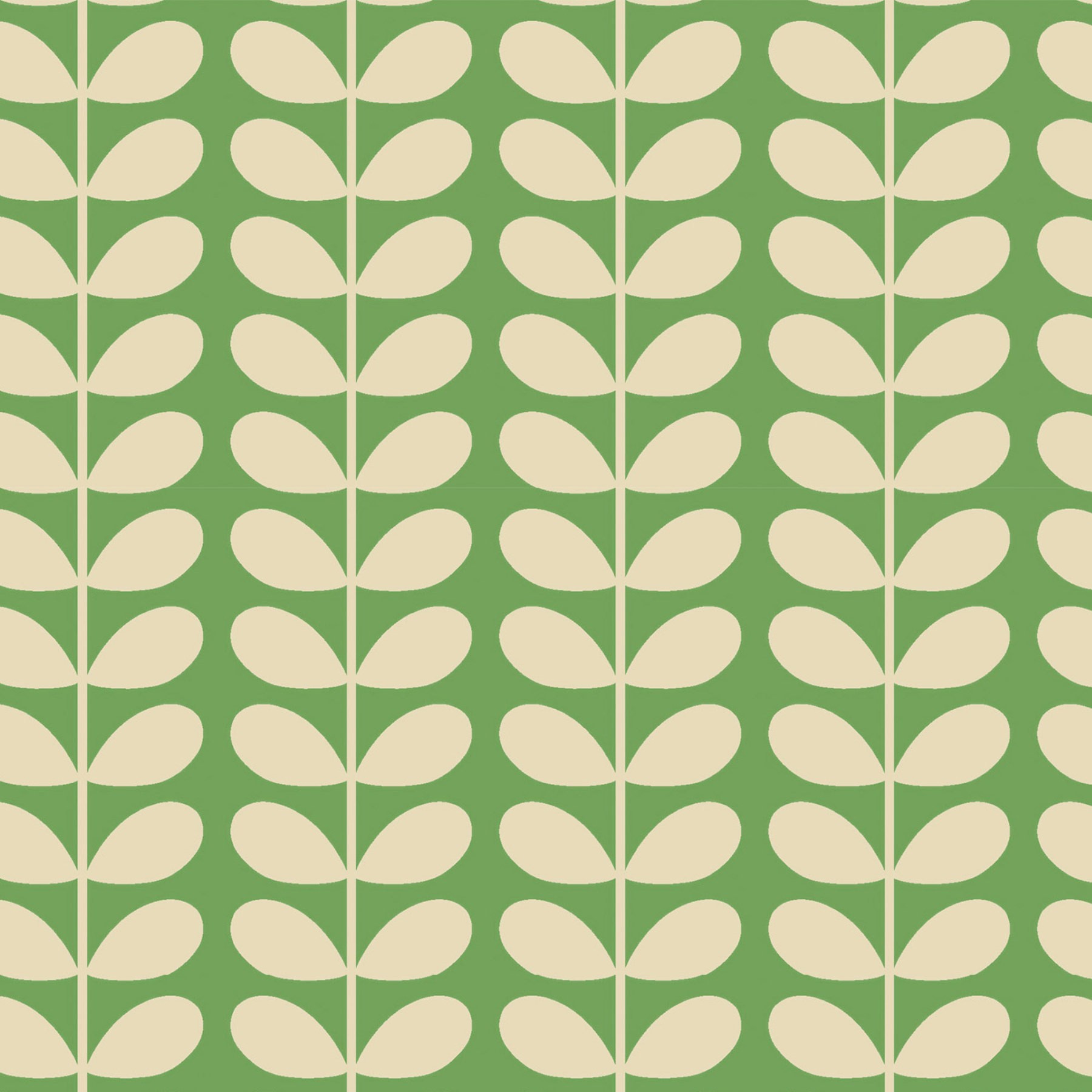 Orla Kiely Tiny Stem Green Roman Blind