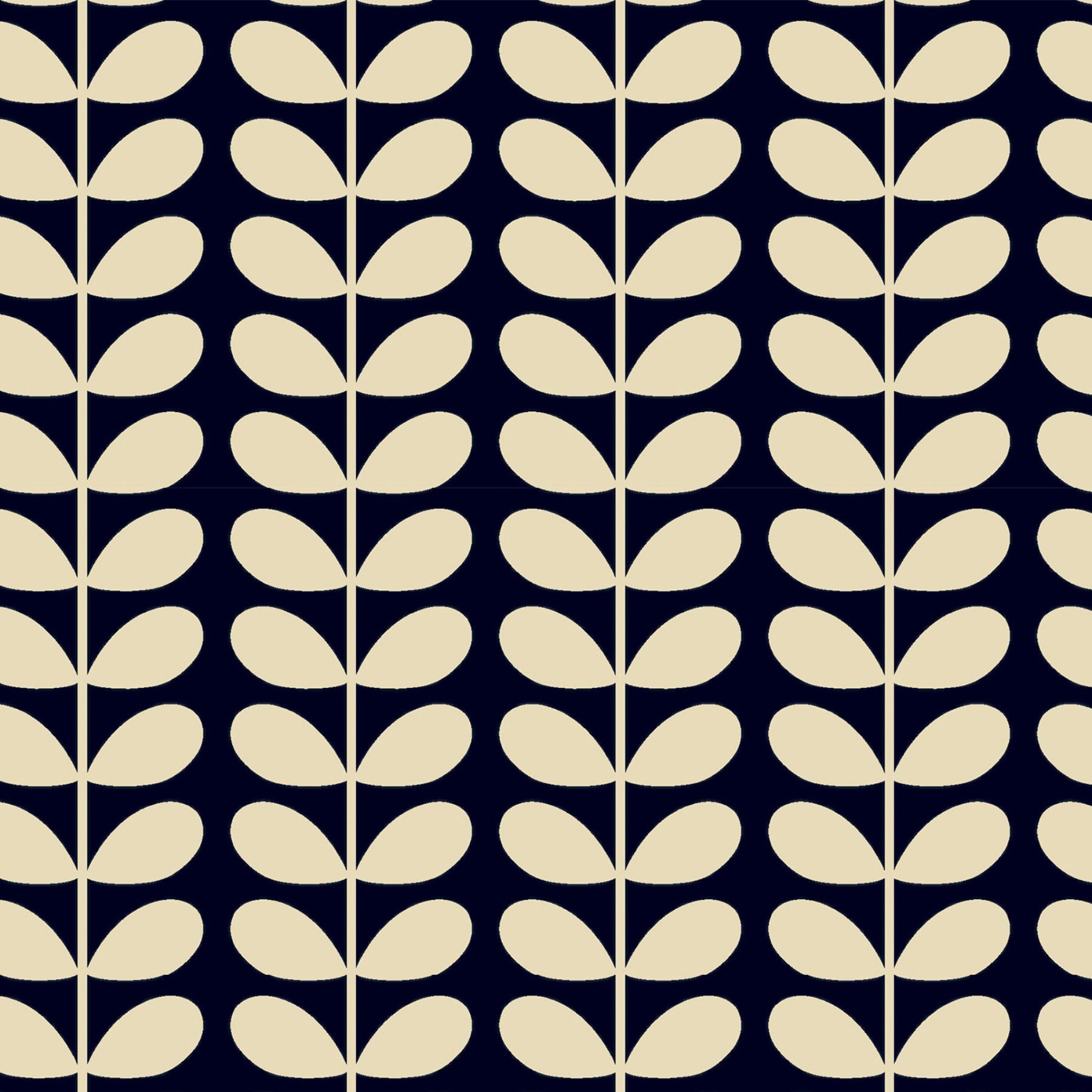 Orla Kiely Tiny Stem Whale Roman Blind