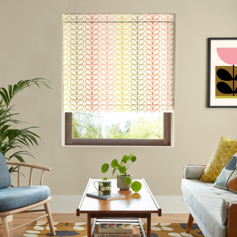 Orla Kiely Linear Stem Multi Roman Blind