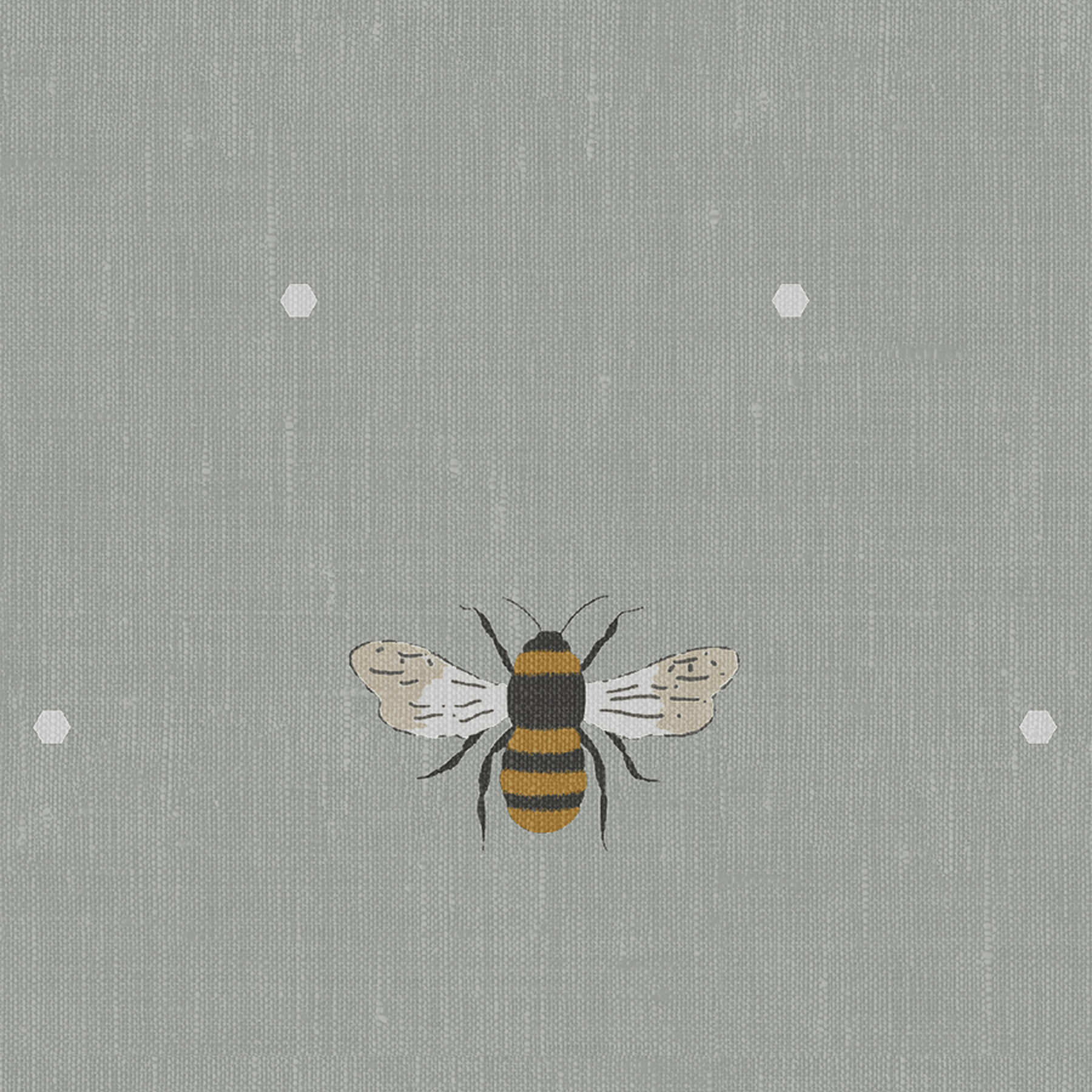 Sophie Allport Bee Pale Slate Roman Blind