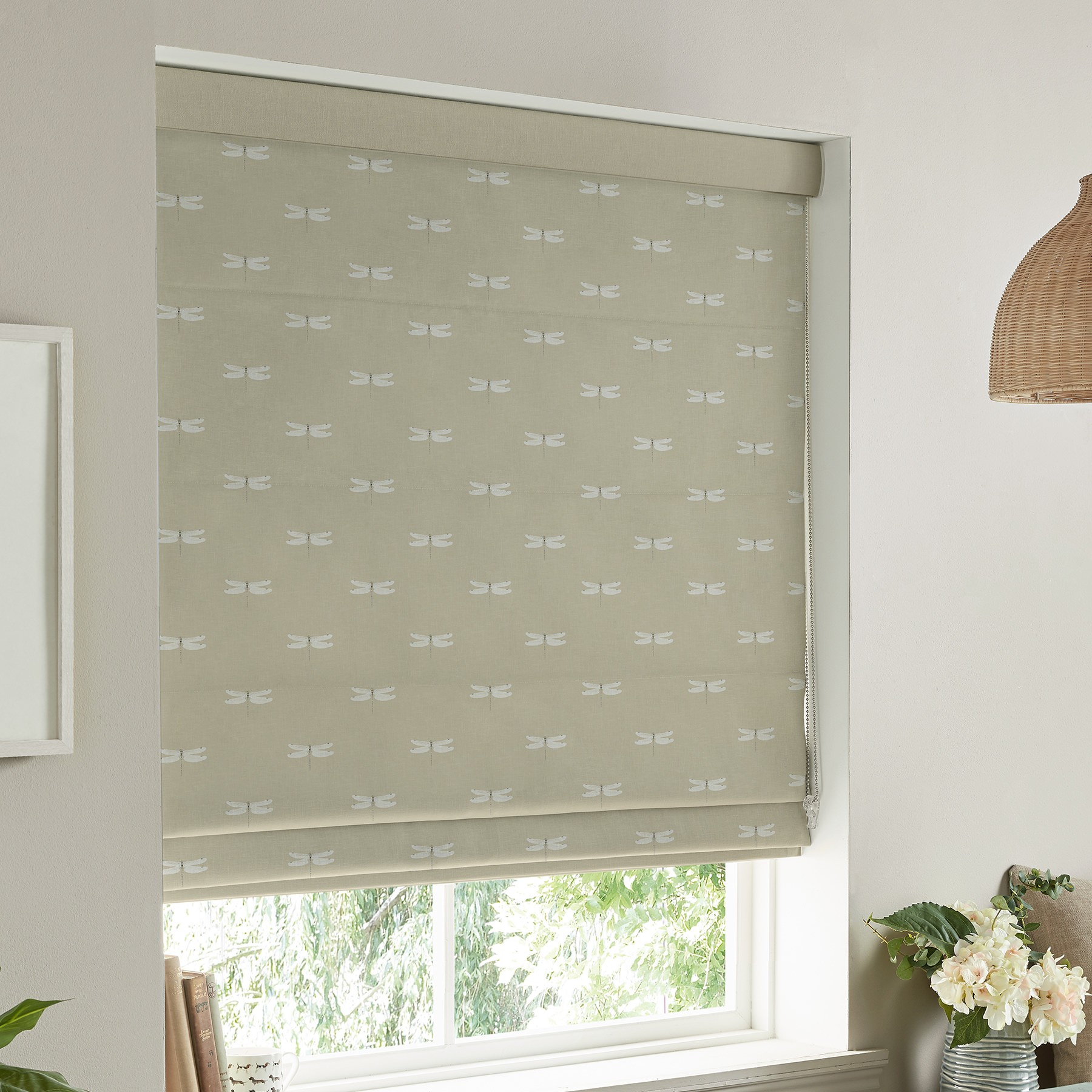 Sophie Allport Dragonfly Sand Roman Blind
