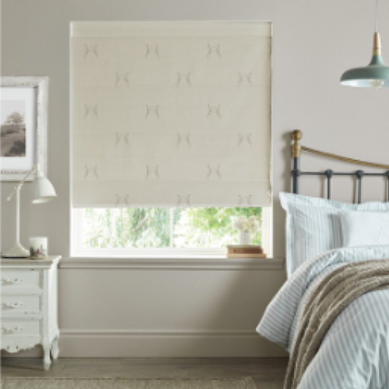 Sophie Allport Boxing Hares  Natural Roman Blind