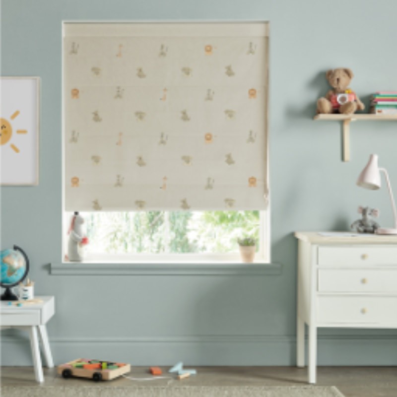 Sophie Allport Bears Linen Roman Blind
