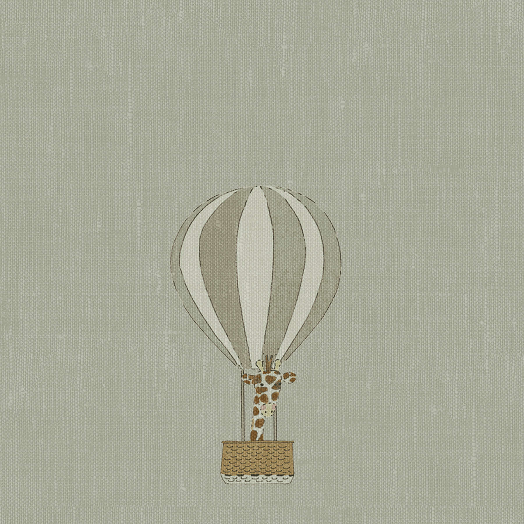 Sophie Allport Bears & Balloons Mint Grey Roman Blind
