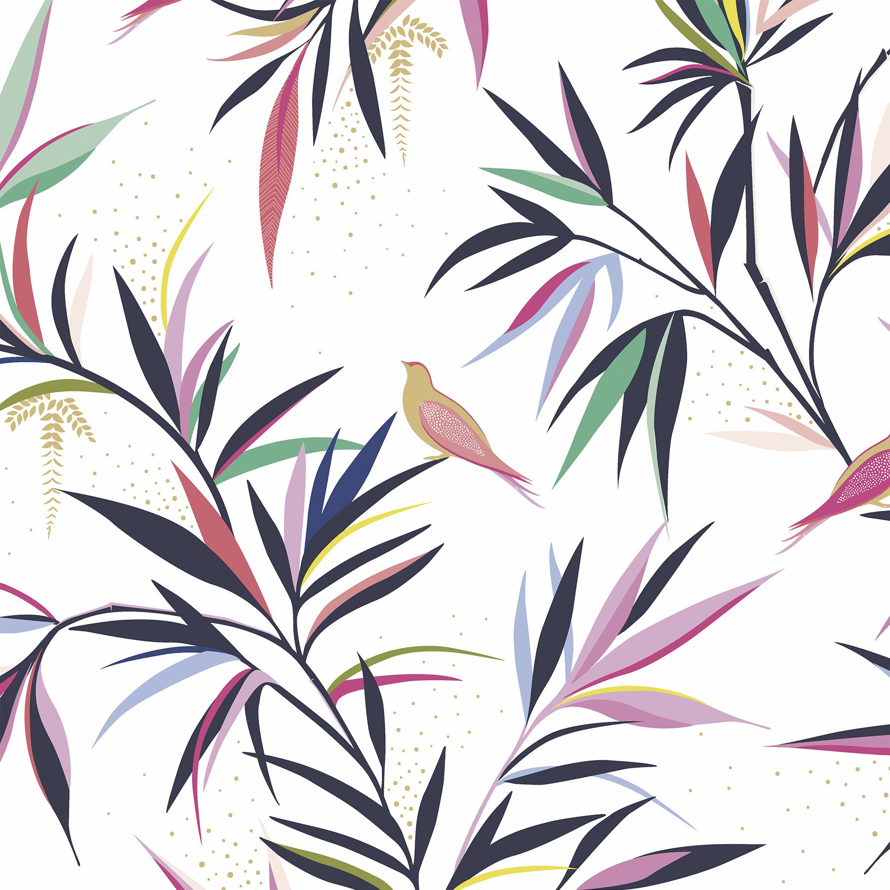Sara Miller Bamboo White Roman Blind