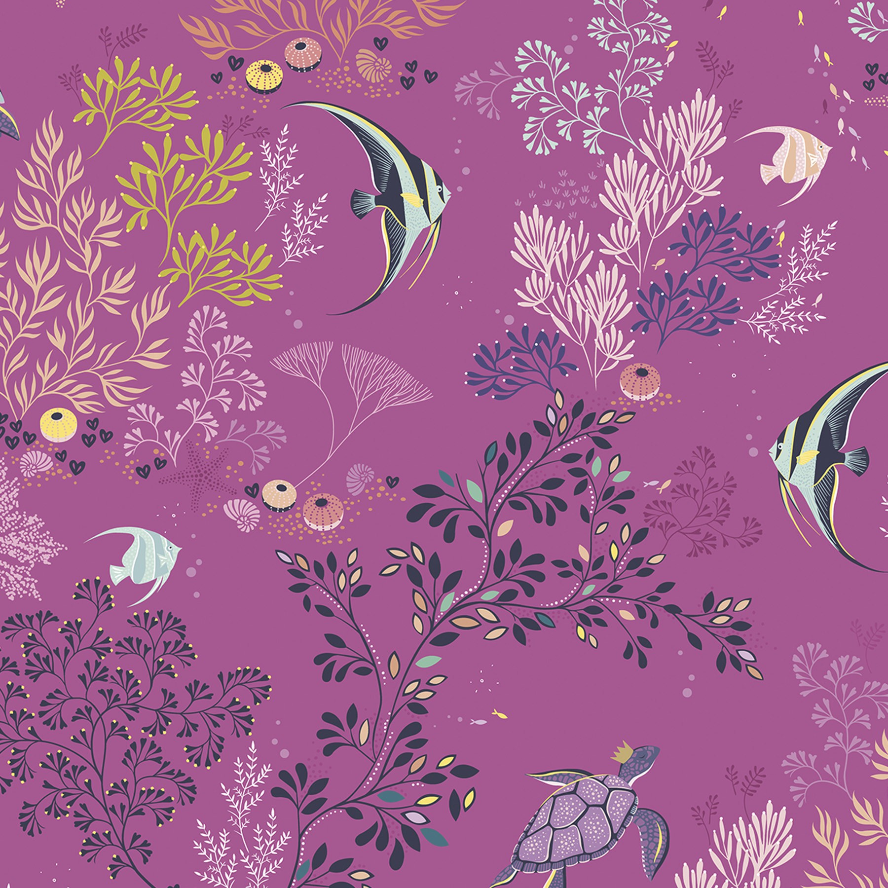 Sara Miller Underwater Mauve Roman Blind
