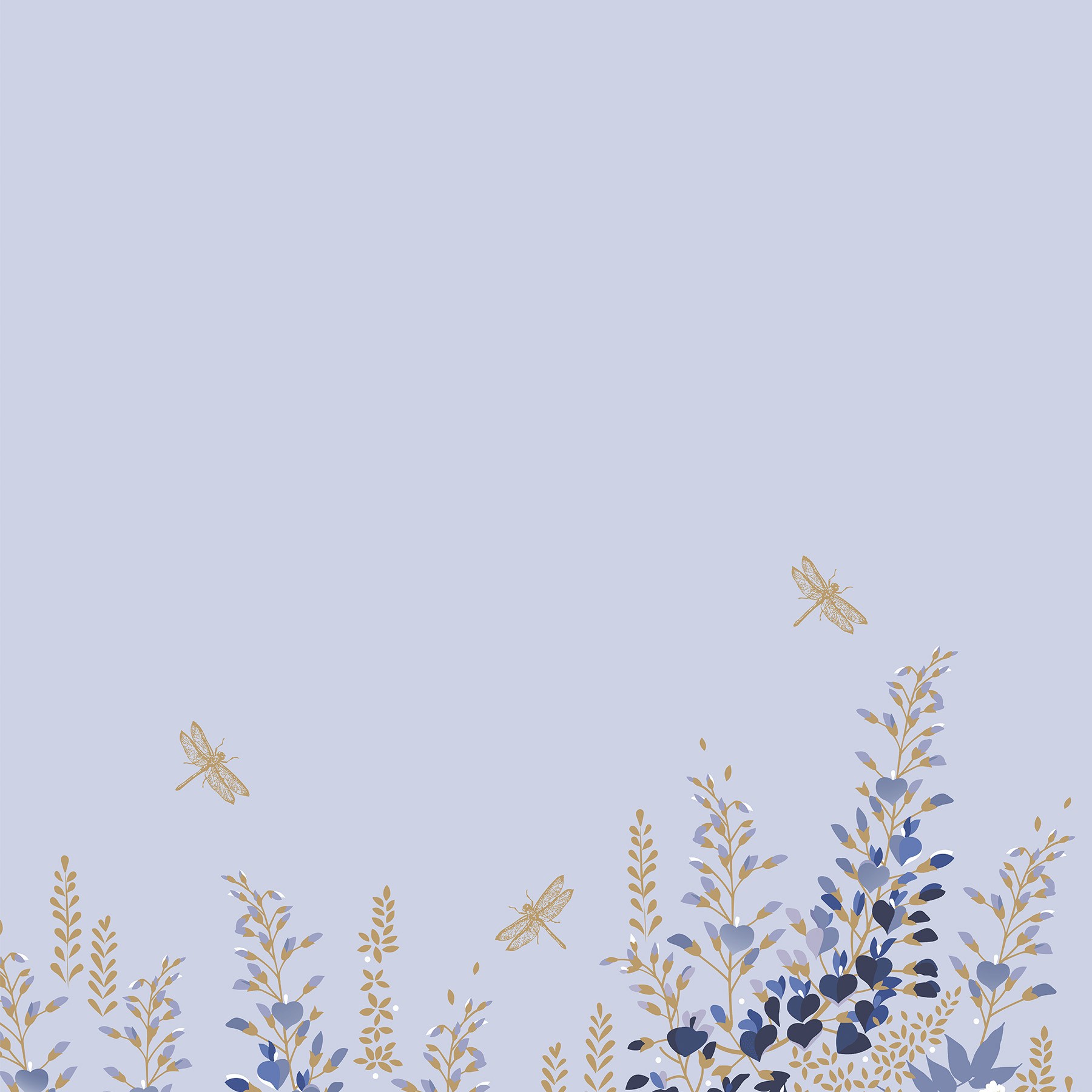 Sara Miller Wisteria Pale Blue Roman Blind
