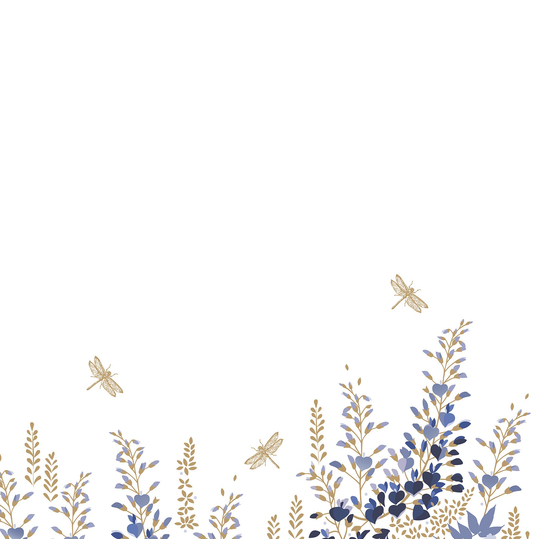 Sara Miller Wisteria White Roman Blind