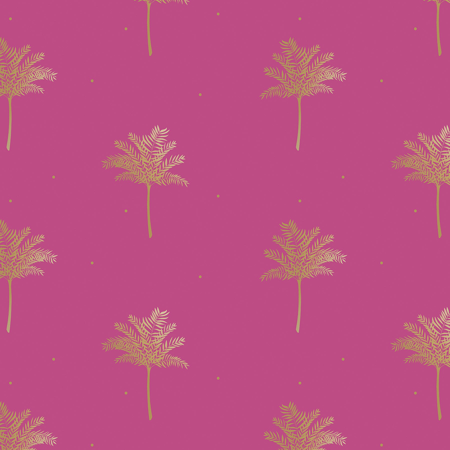 Sara Miller Small Palm Tree Pink Roman Blind