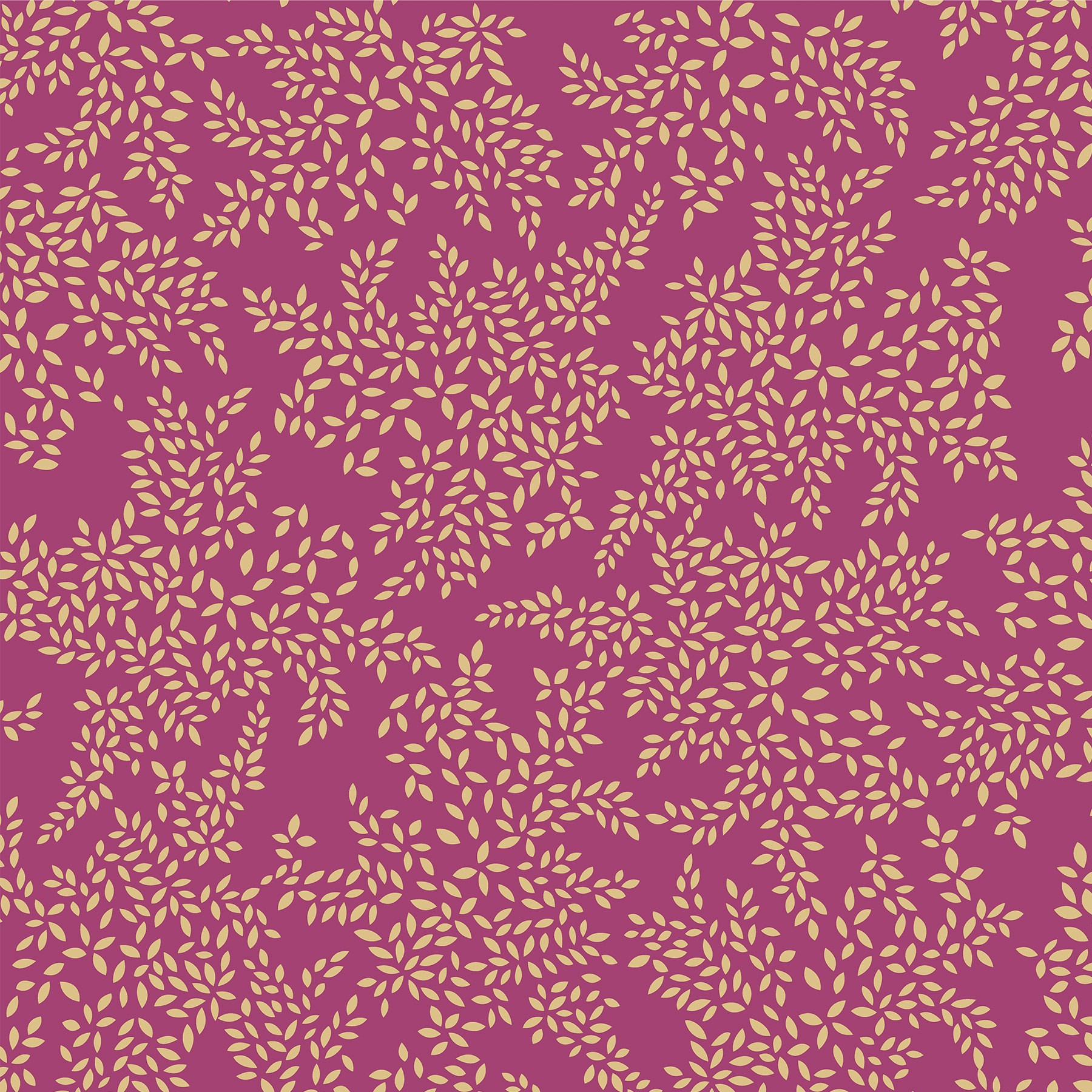 Sara Miller Little Leaves Fuchsia Roman Blind