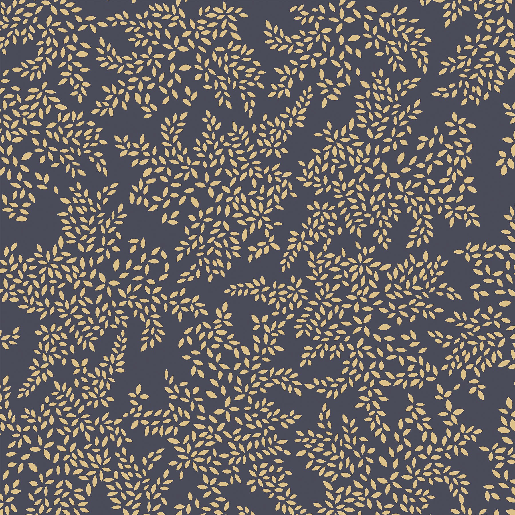 Sara Miller Little Leaves Smokey Blue Roman Blind