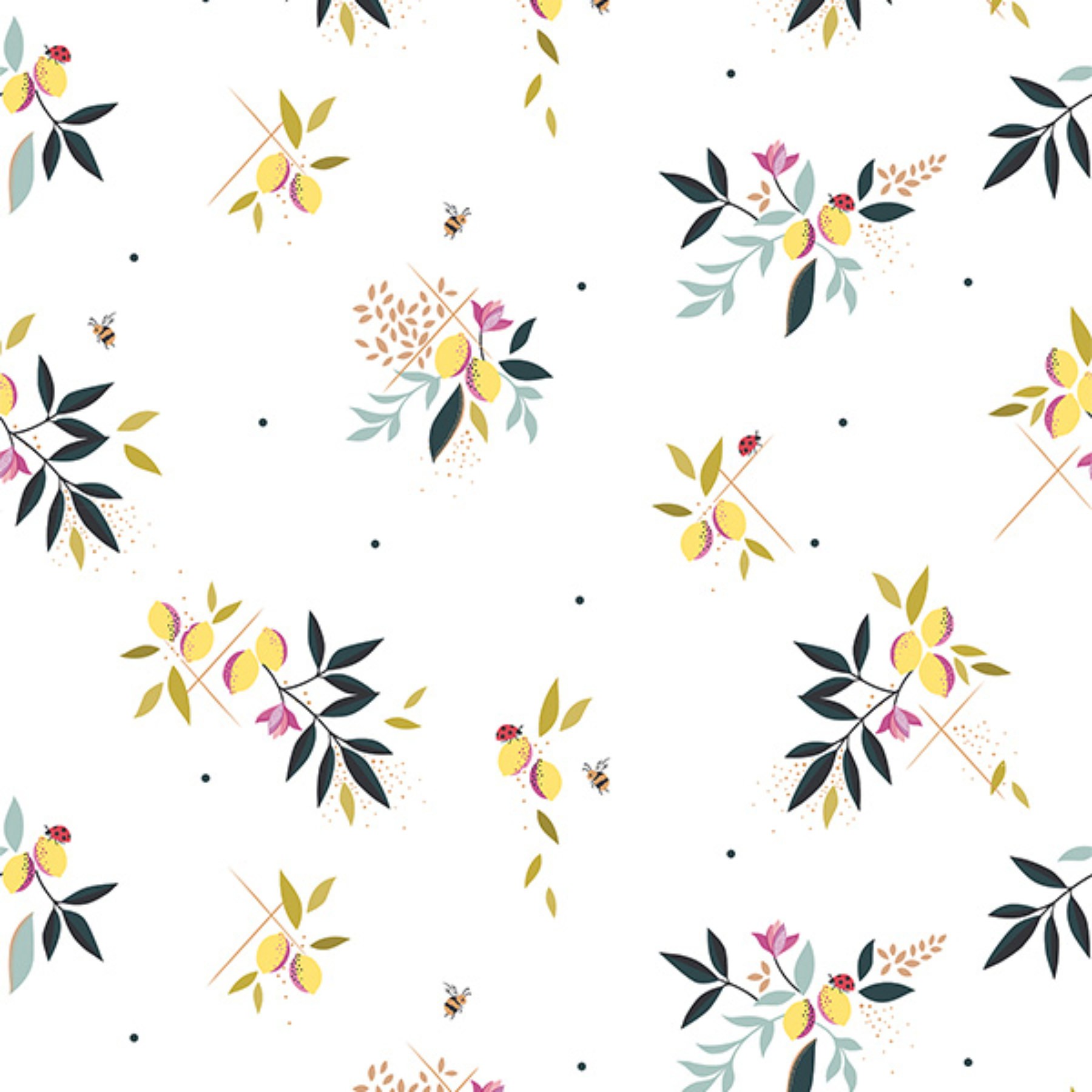 Sara Miller Circus White Roman Blind