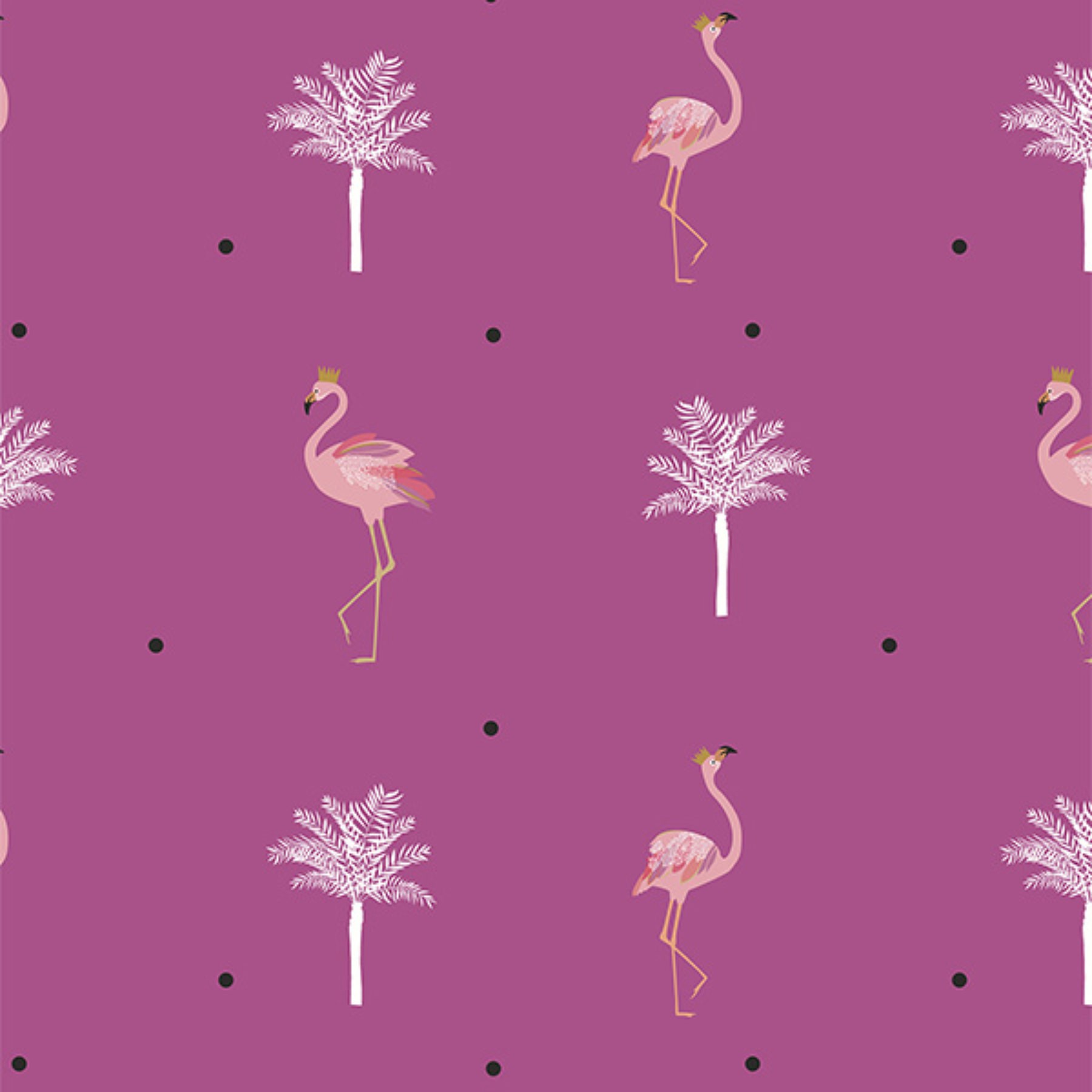 Sara Miller Flamingo  Pink Roman Blind