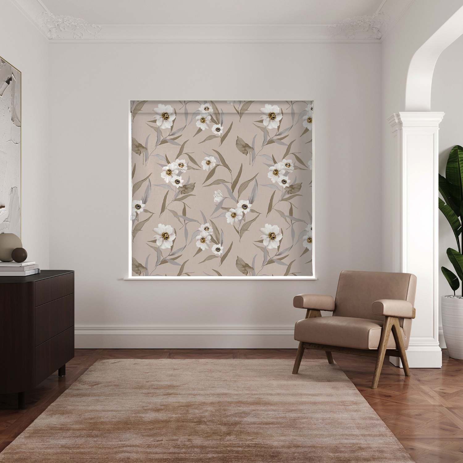 ted baker cabana natural roman blind