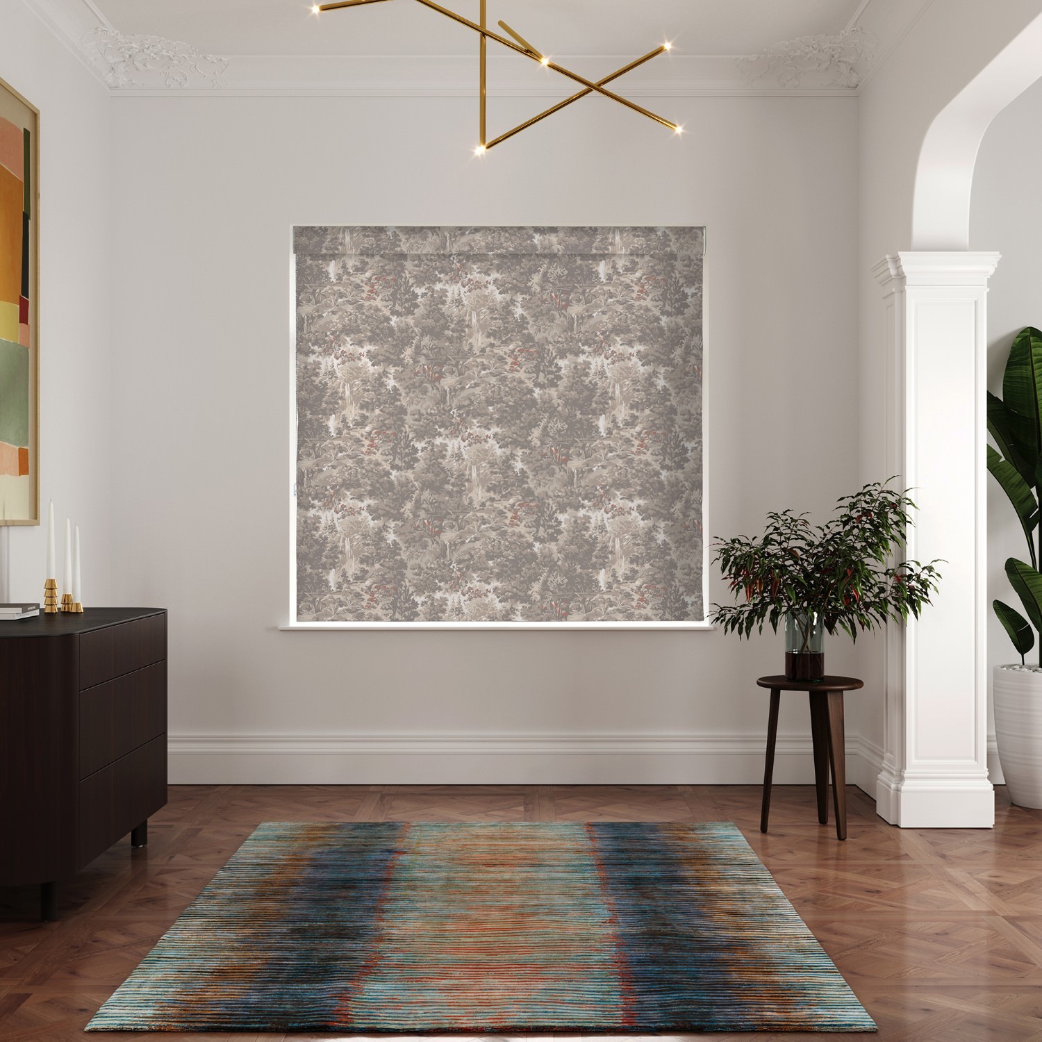 ted baker landscape linen roman blind