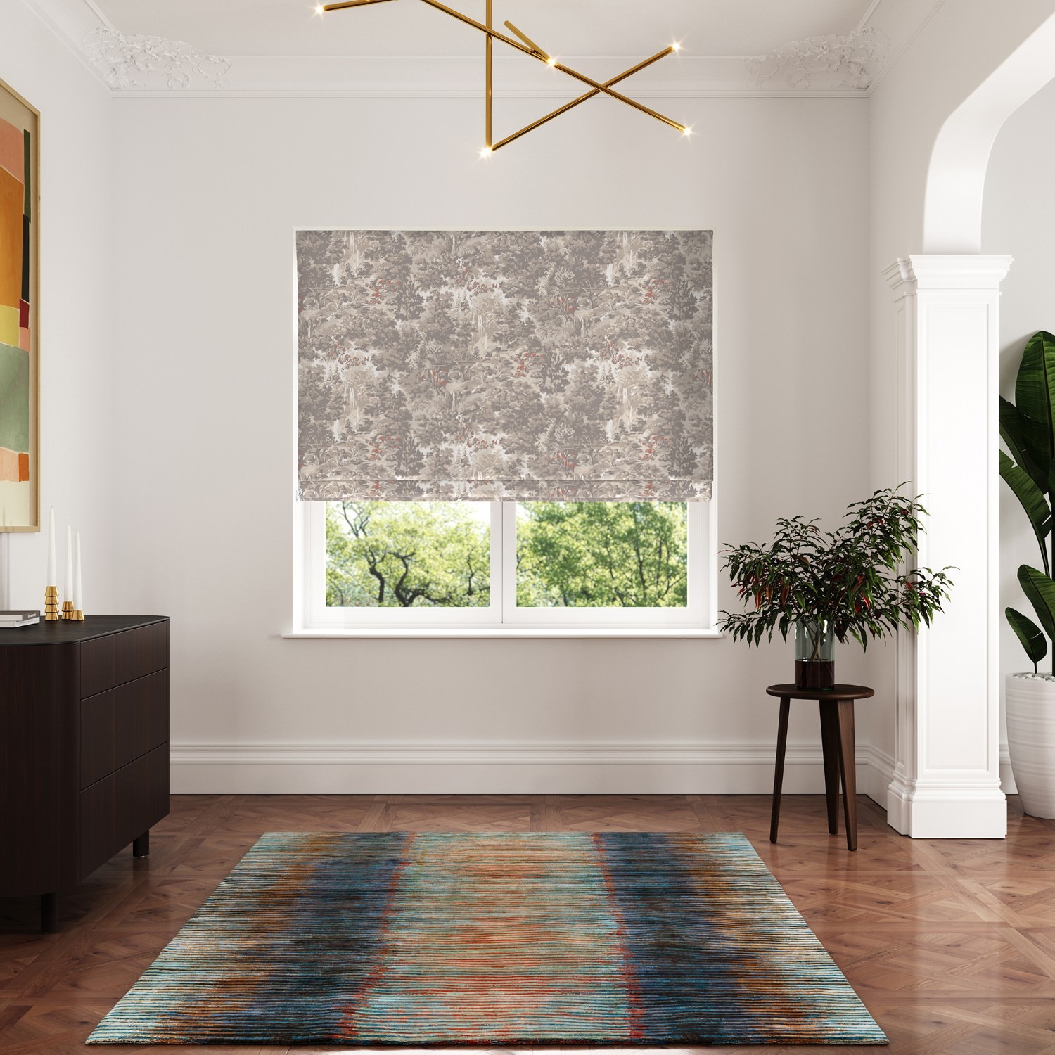 ted baker landscape linen roman blind
