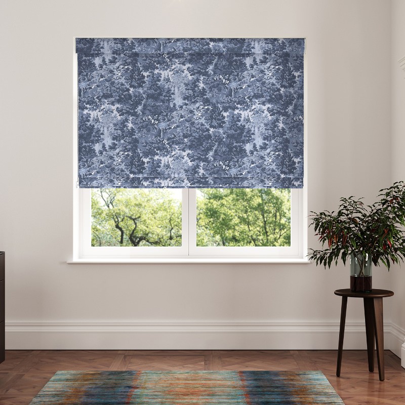 Ted Baker Landscape Navy Roman Blind