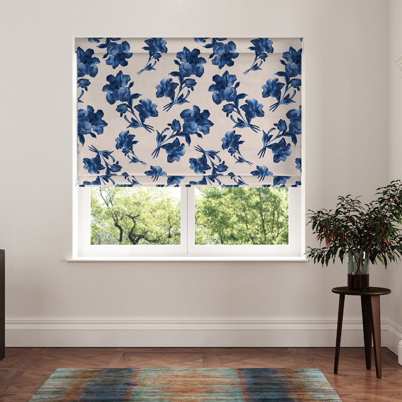 Ted Baker Midnight Garden Blue Roman Blind