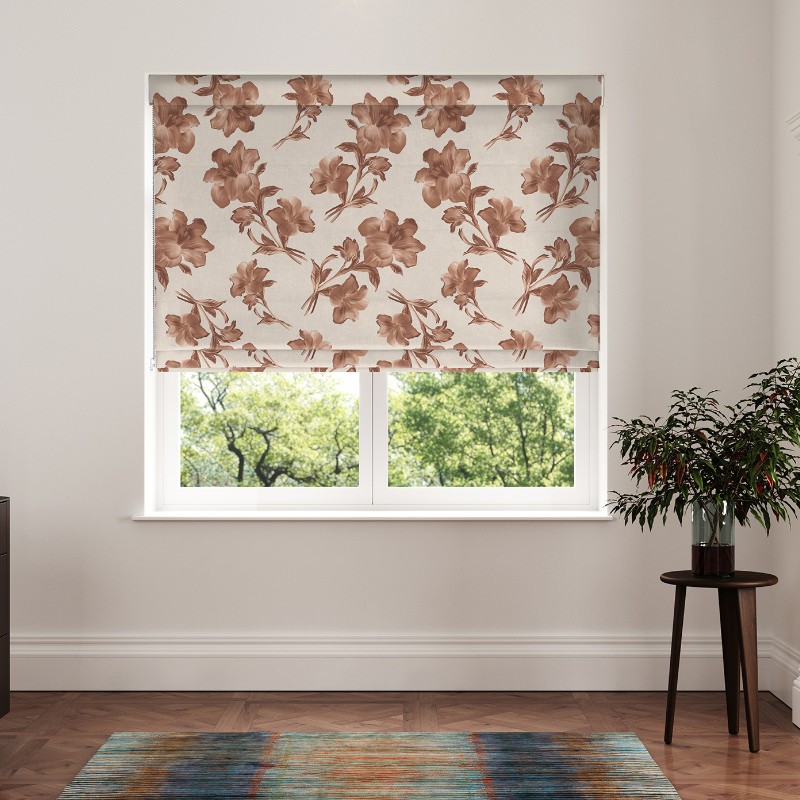 Ted Baker Midnight Garden Terracotta Roman Blind