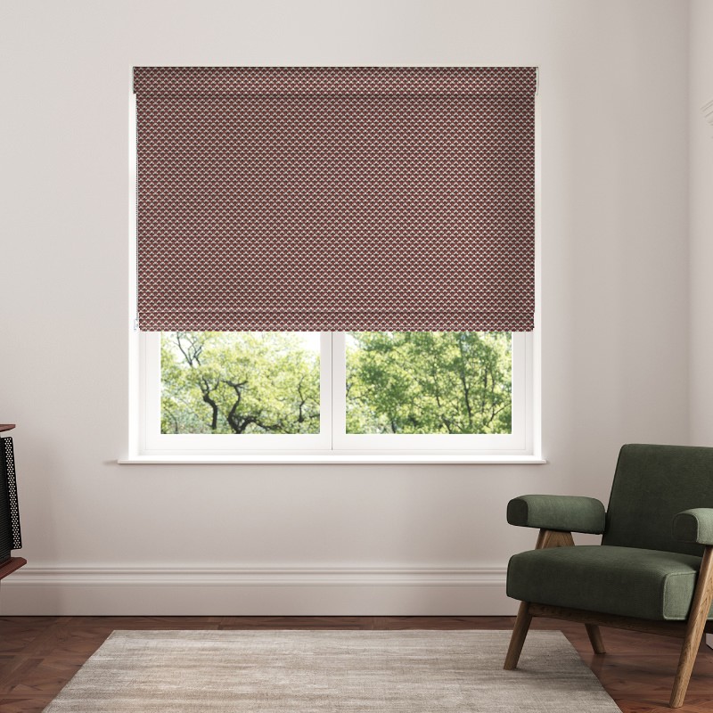 Ted Baker Palm Geo Crimson Roman Blind
