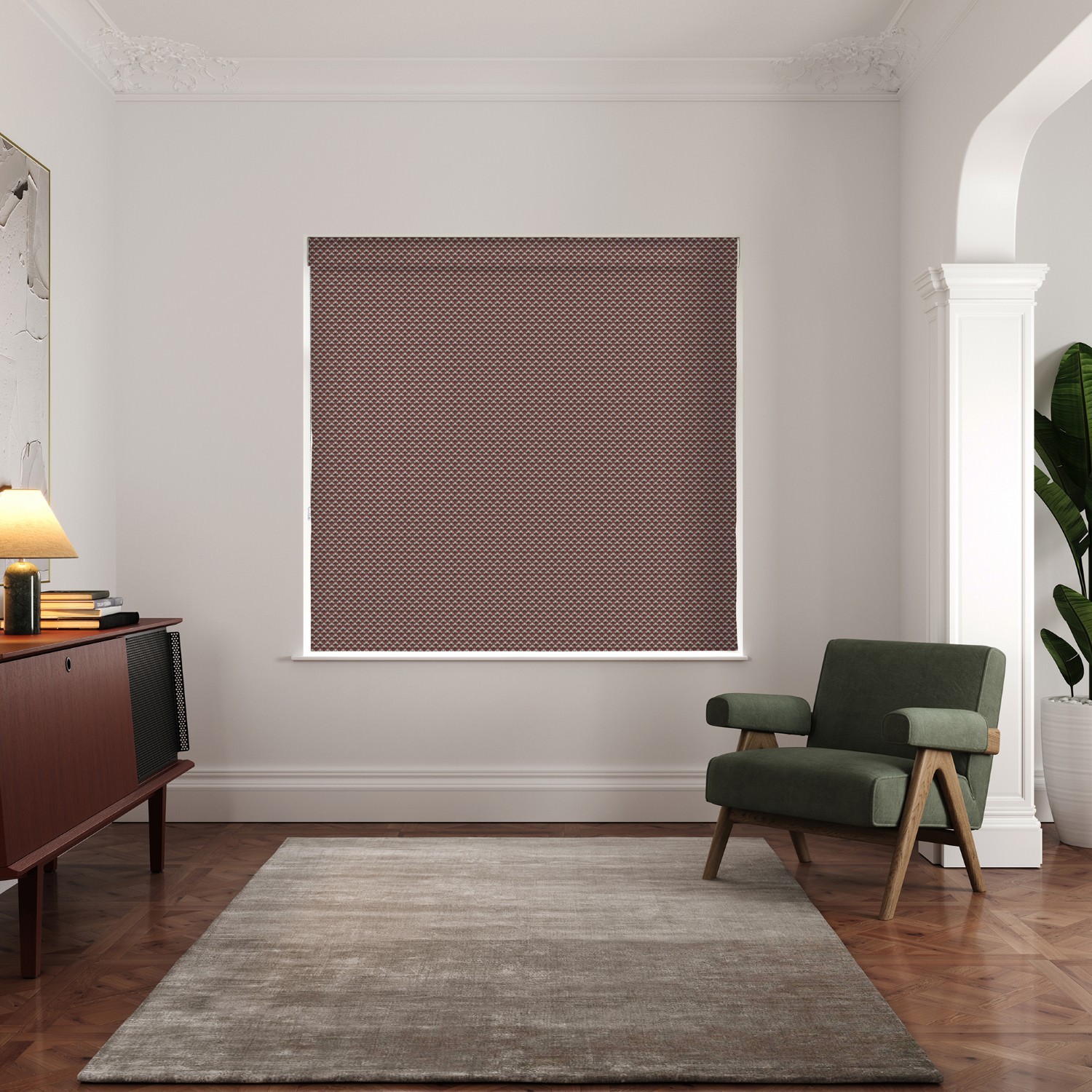 ted baker palm geo crimson roman blind