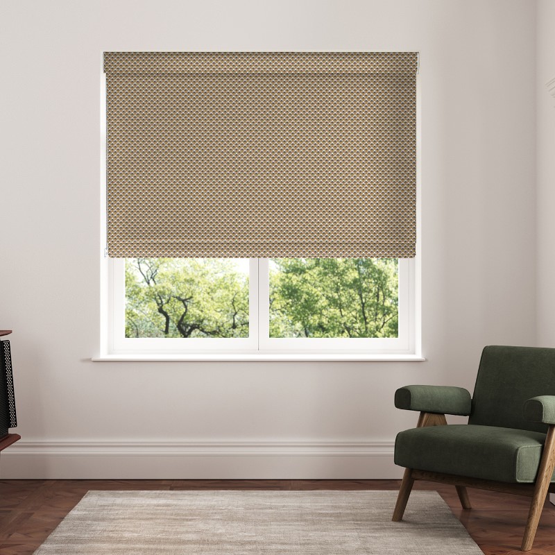 Ted Baker Palm Geo Gold Roman Blind