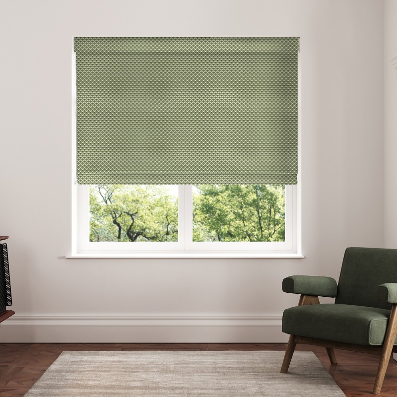 Ted Baker Palm Geo Green Roman Blind