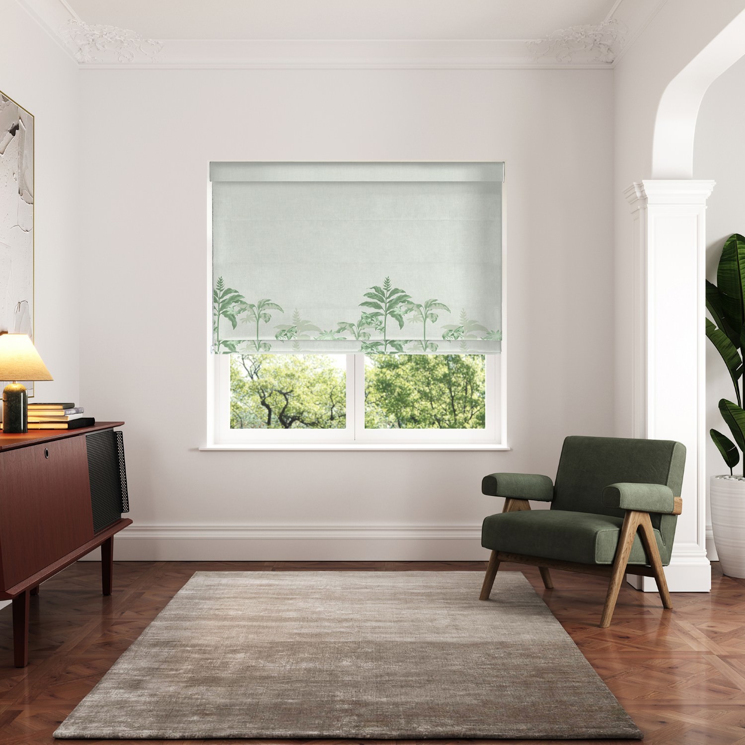 ted baker rhapsody celadon roman blind