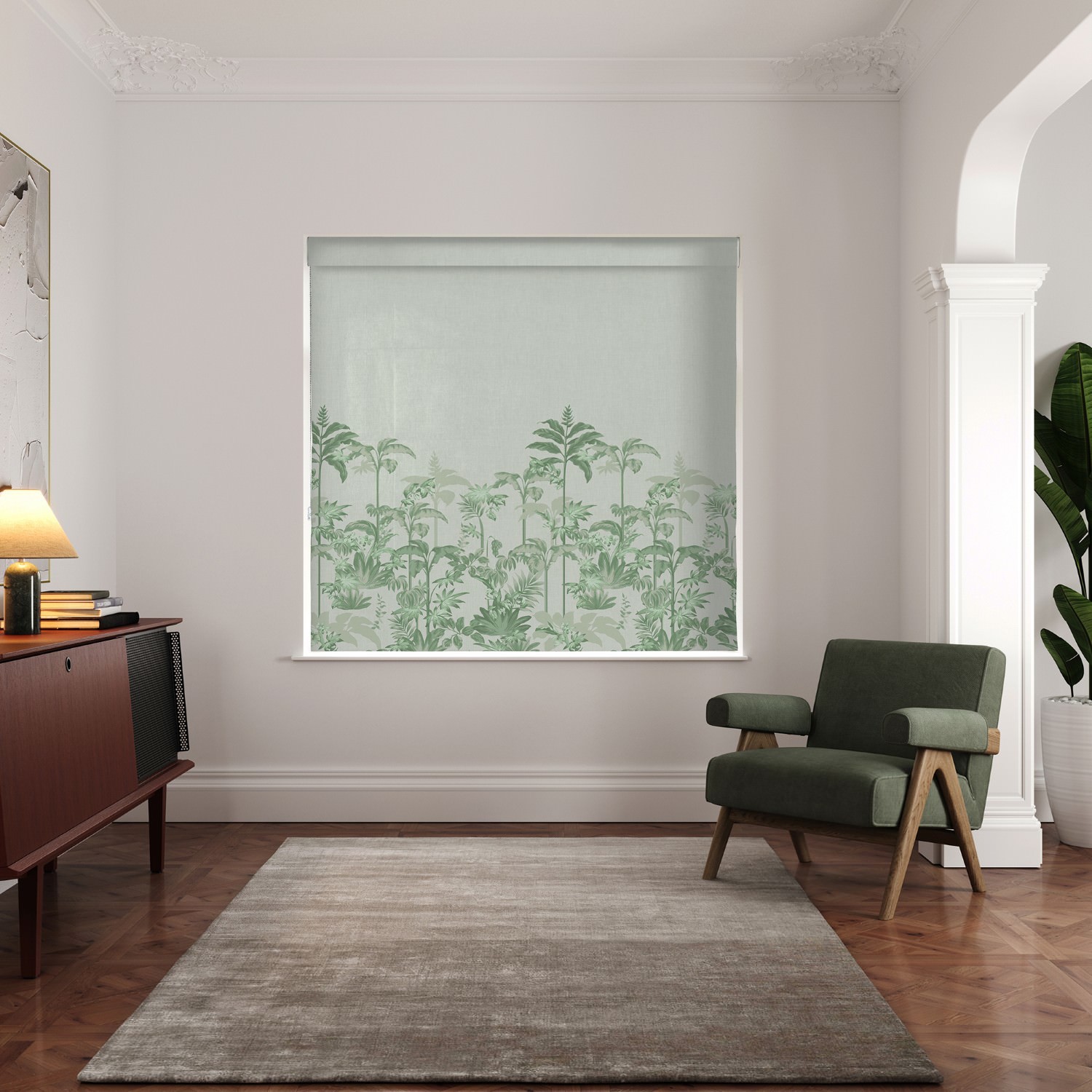 ted baker rhapsody celadon roman blind