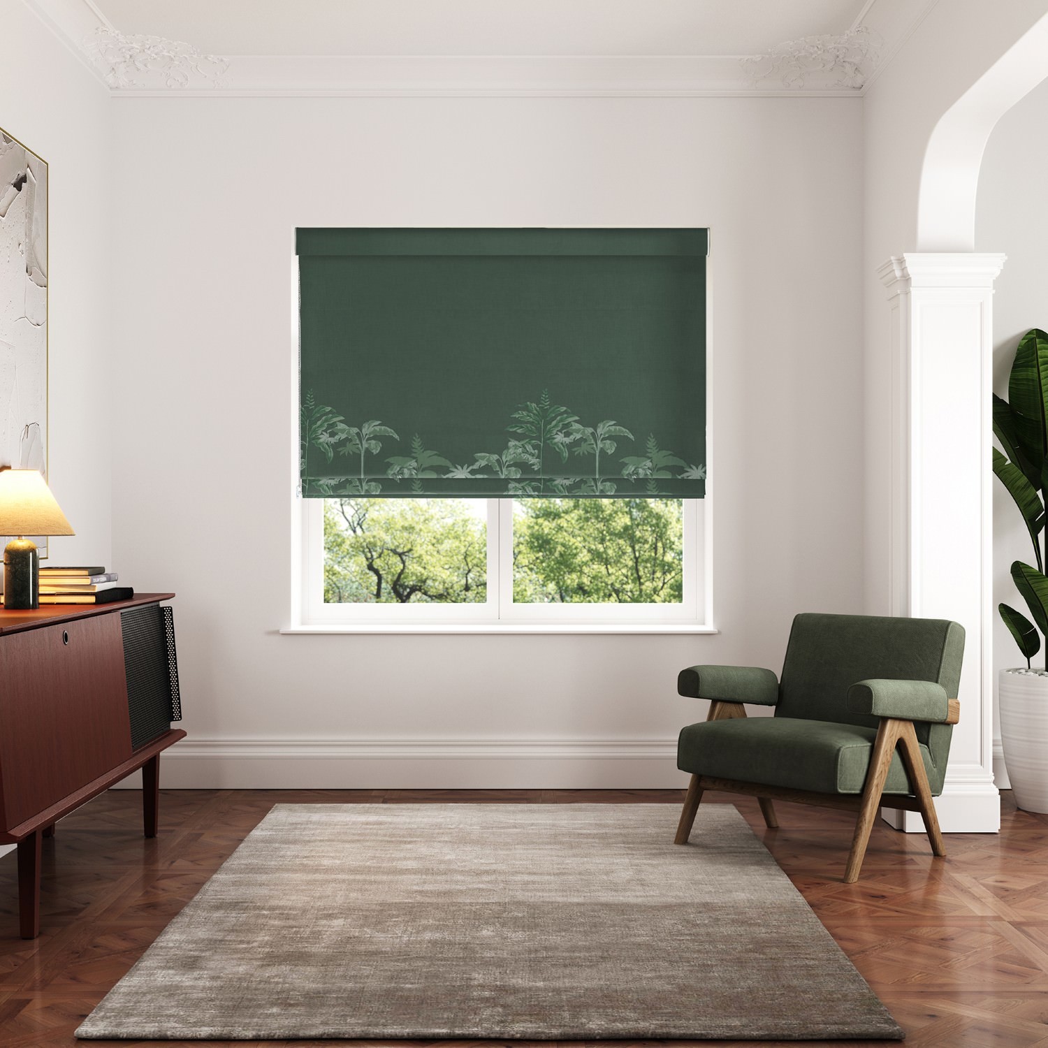 ted baker rhapsody green roman blind