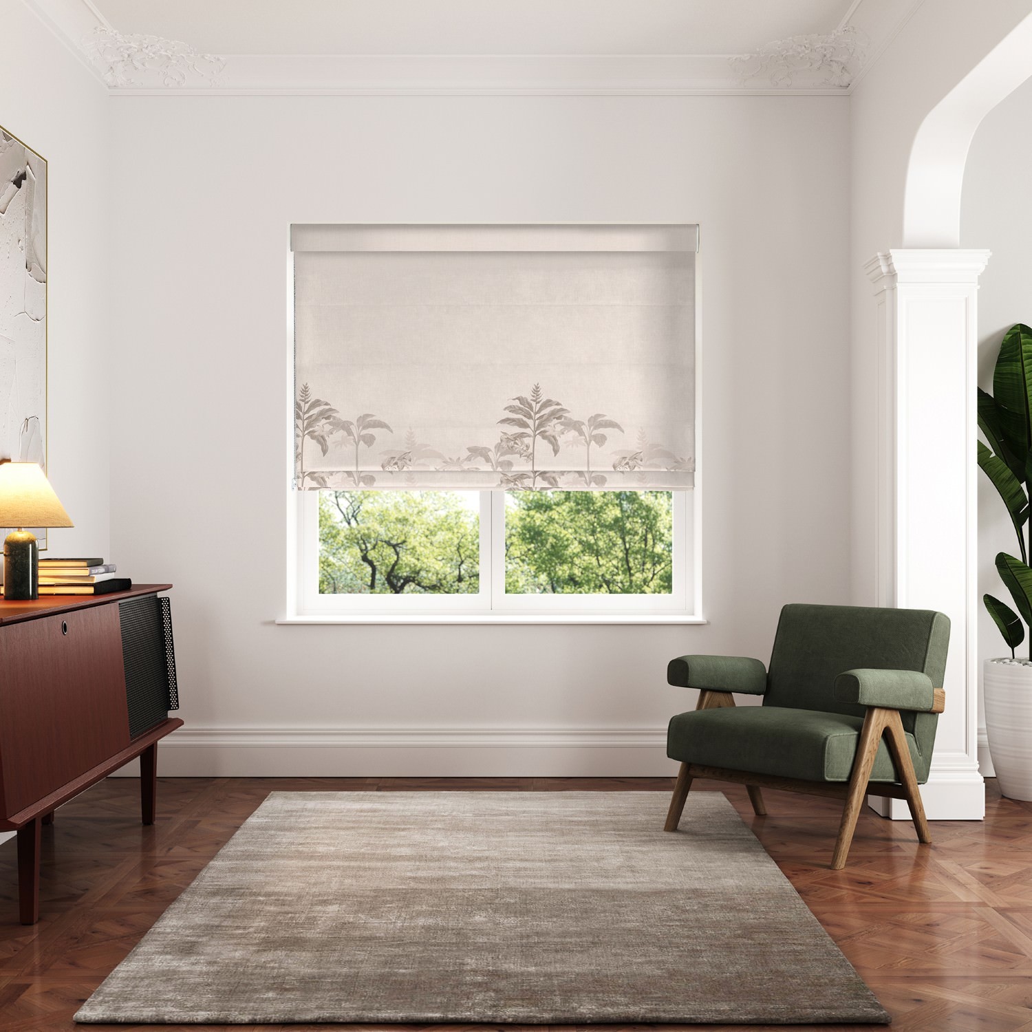 ted baker rhapsody linen roman blind