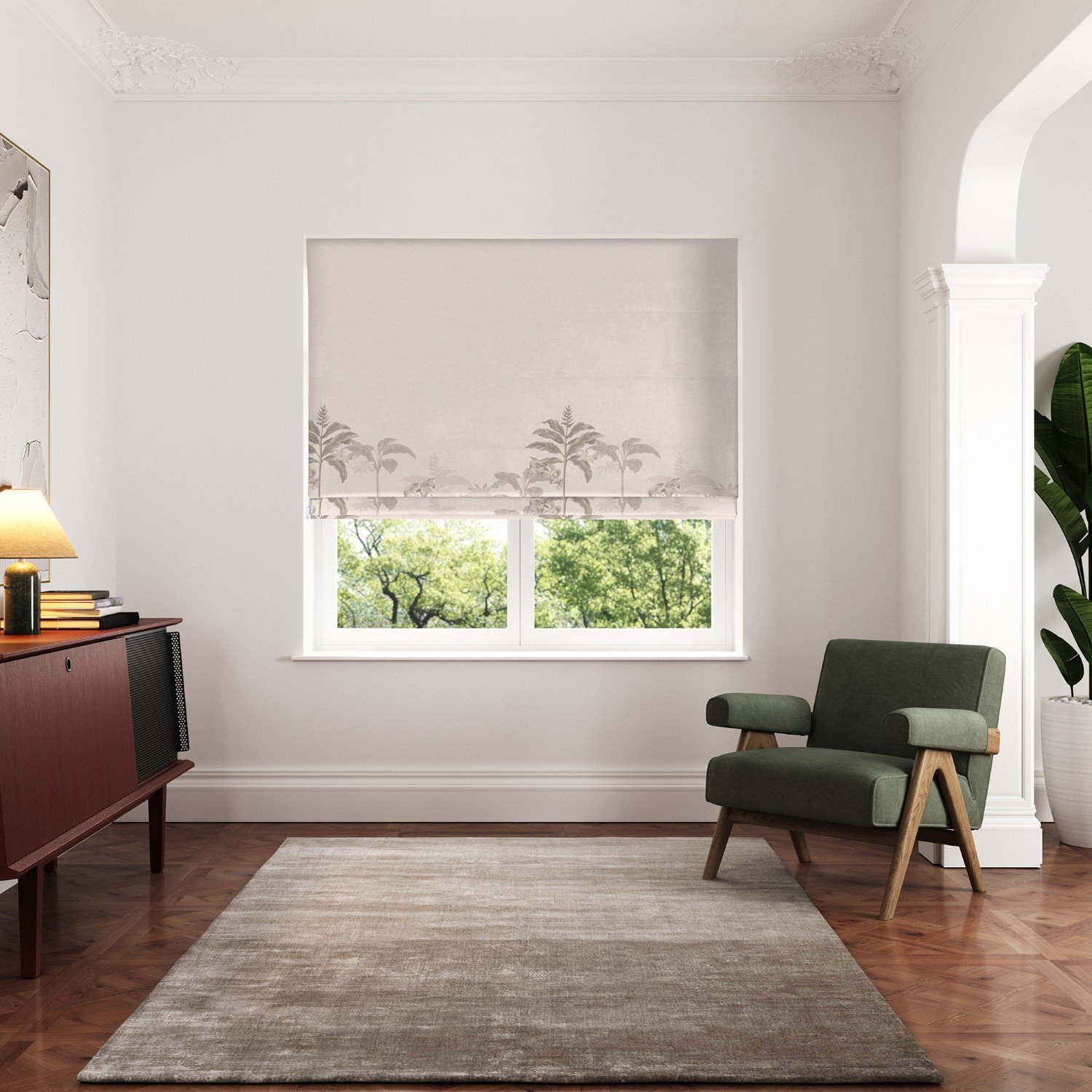 ted baker rhapsody linen roman blind