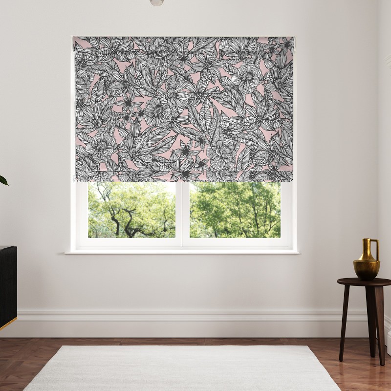 Ted Baker Velvet Vietnm Pink Roman Blind