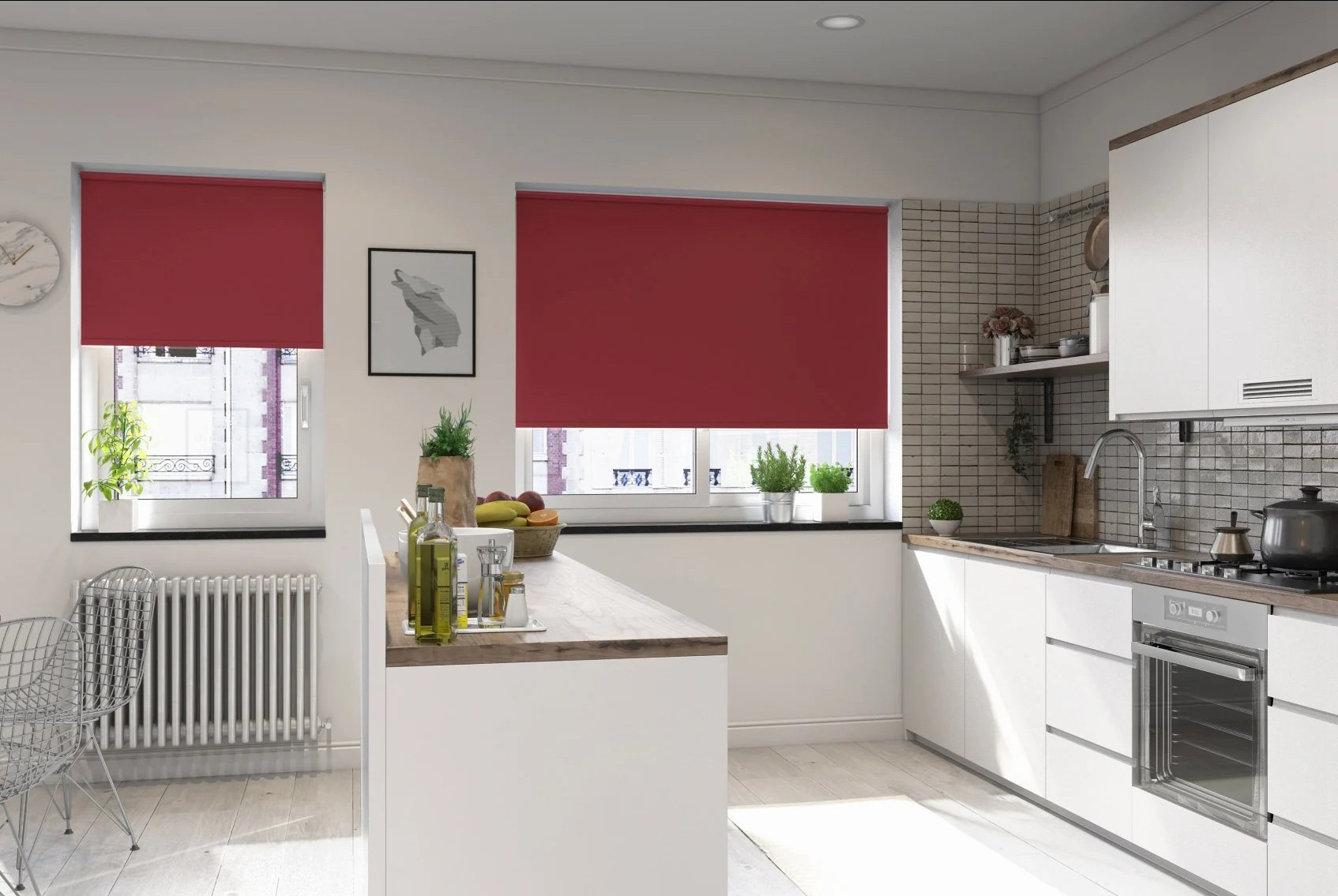 bosa blackout berry easytwist no drill roller blind