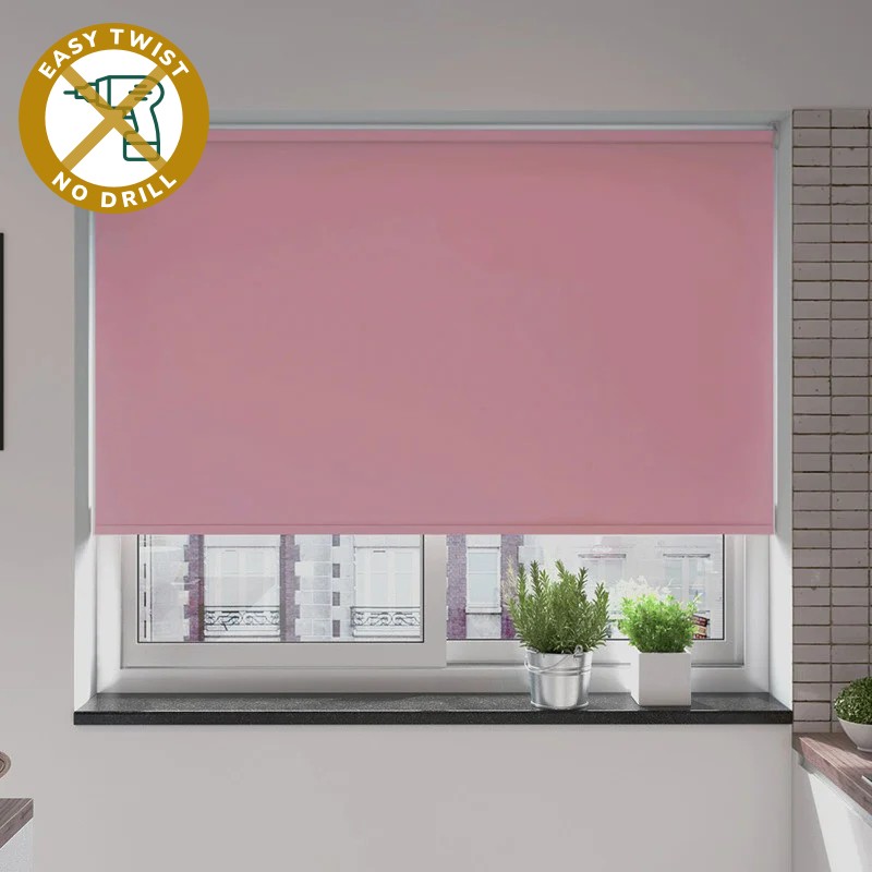 Bosa Blackout Lilac EasyTwist No Drill Roller Blind