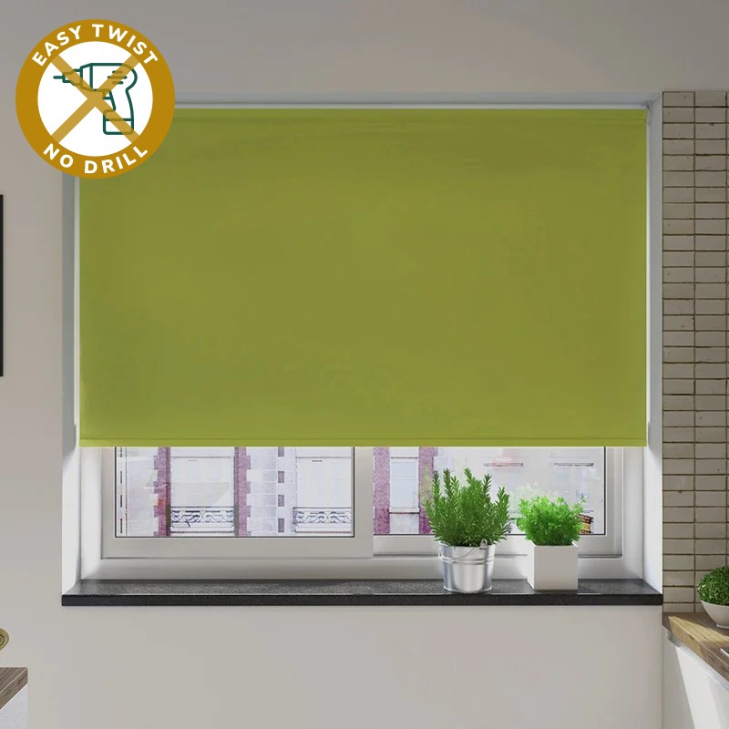 Bosa Blackout Moss EasyTwist No Drill Roller Blind