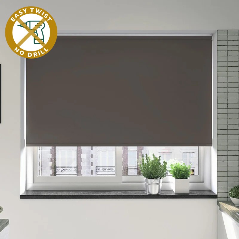 Bosa Blackout Steel EasyTwist No Drill Roller Blind