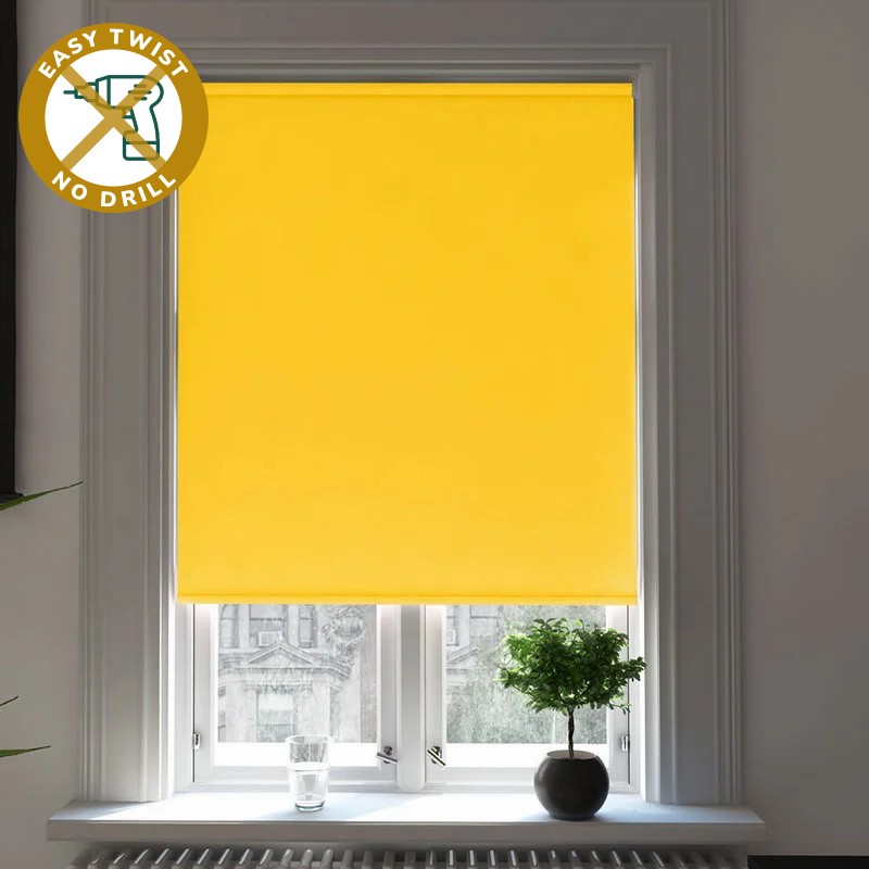 Bosa Blackout Sunshine EasyTwist No Drill Roller Blind